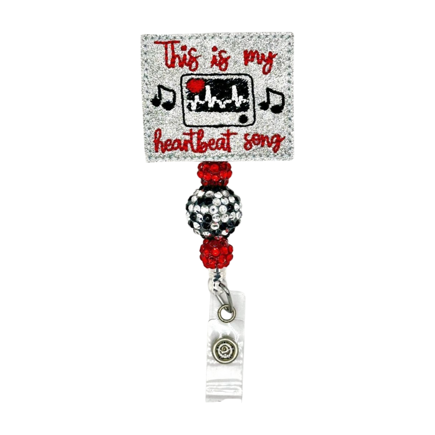 Heart beat song badge reel