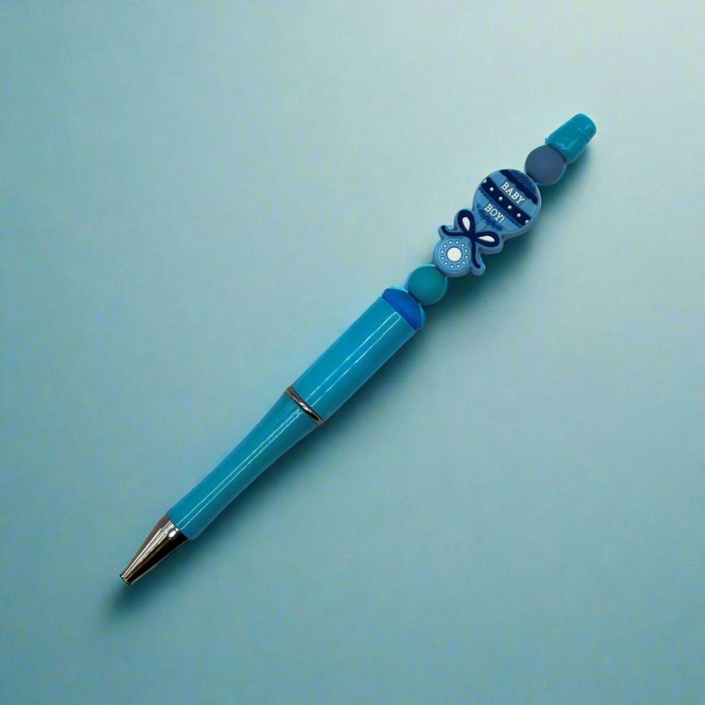 Baby Boy Beaded Pen