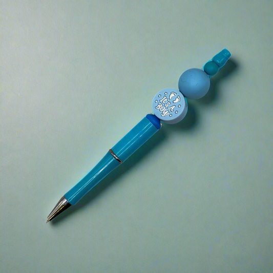 Birth Announcement Beaded Pen