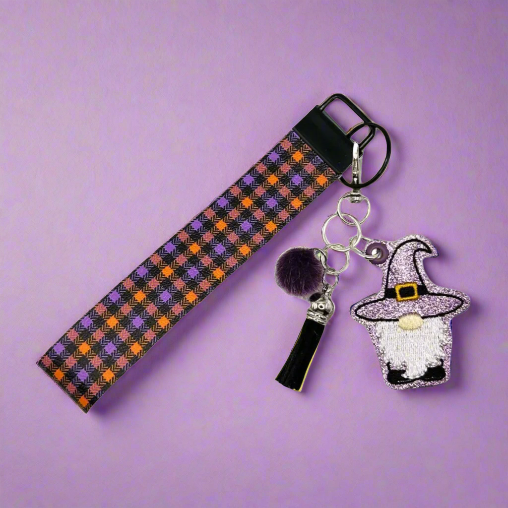 Witch Gnome Keychain and Wristlet