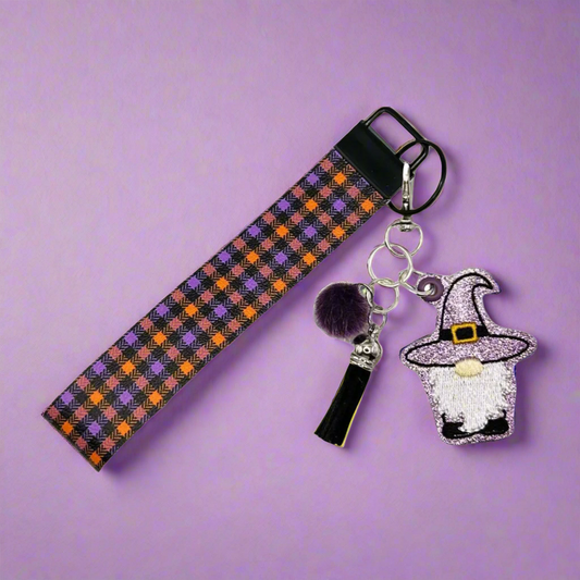 Witch Gnome Keychain and Wristlet