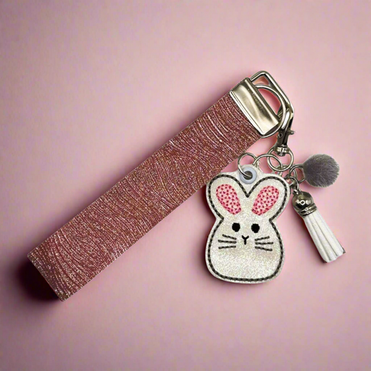 Big Ear Bunny Keychain and Wristlet