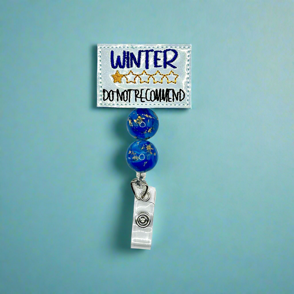 Winter Do Not Recommend One Star Badge Reel