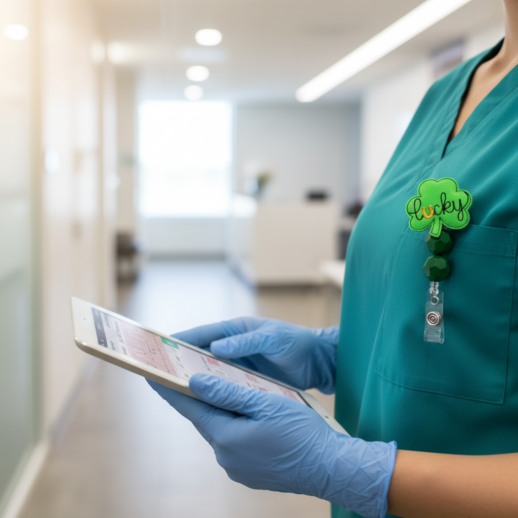 Lucky Shamrock Badge Reel