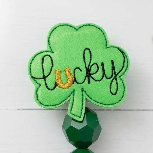 Lucky Shamrock Badge Reel