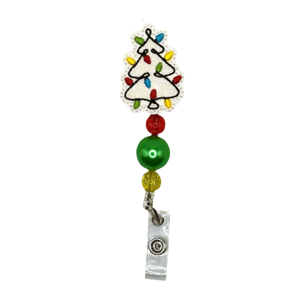Christmas Light Tree Badge Reel