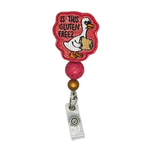 Is this glutten free duck badge reel