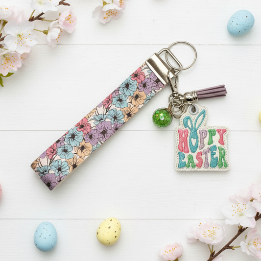 Hoppy Easter Keychain and Wristlet