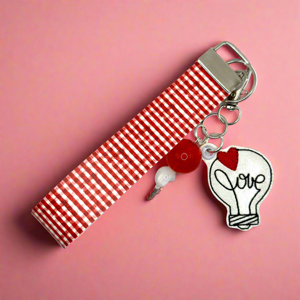 Love Lightbulb Keychain and Wristlet