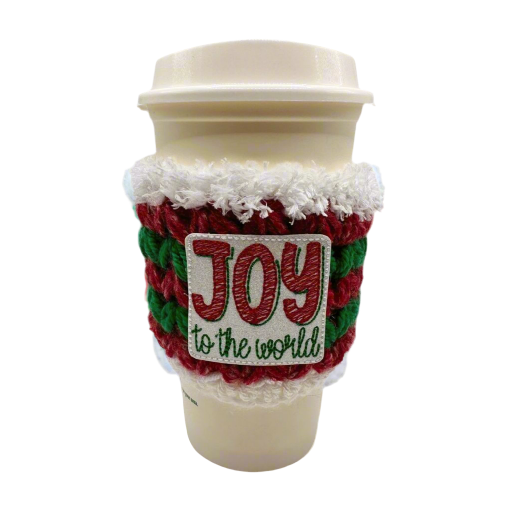 Joy to the World Coffee Cozy
