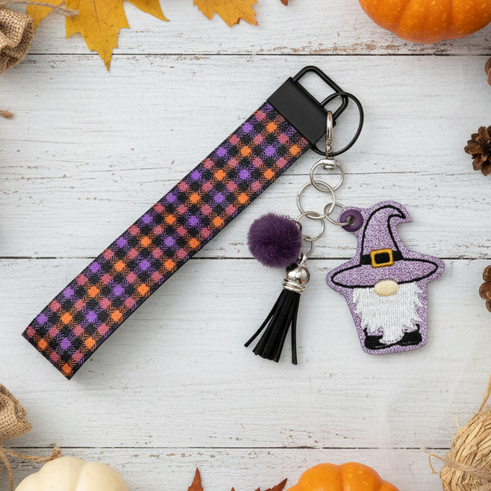 Witch Gnome Keychain and Wristlet