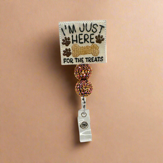 Just Here for the Treats Badge Reel