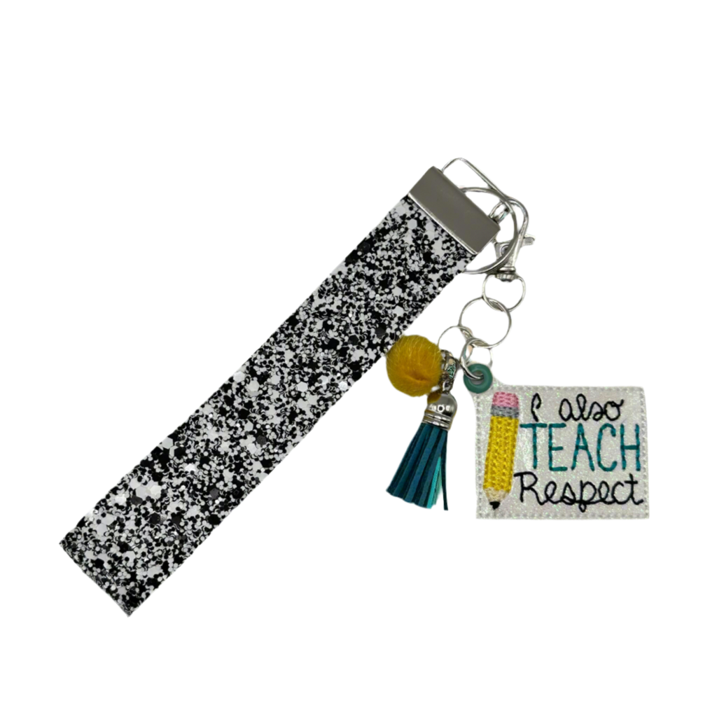 I Also Teach Respect Keychain and Wristlet