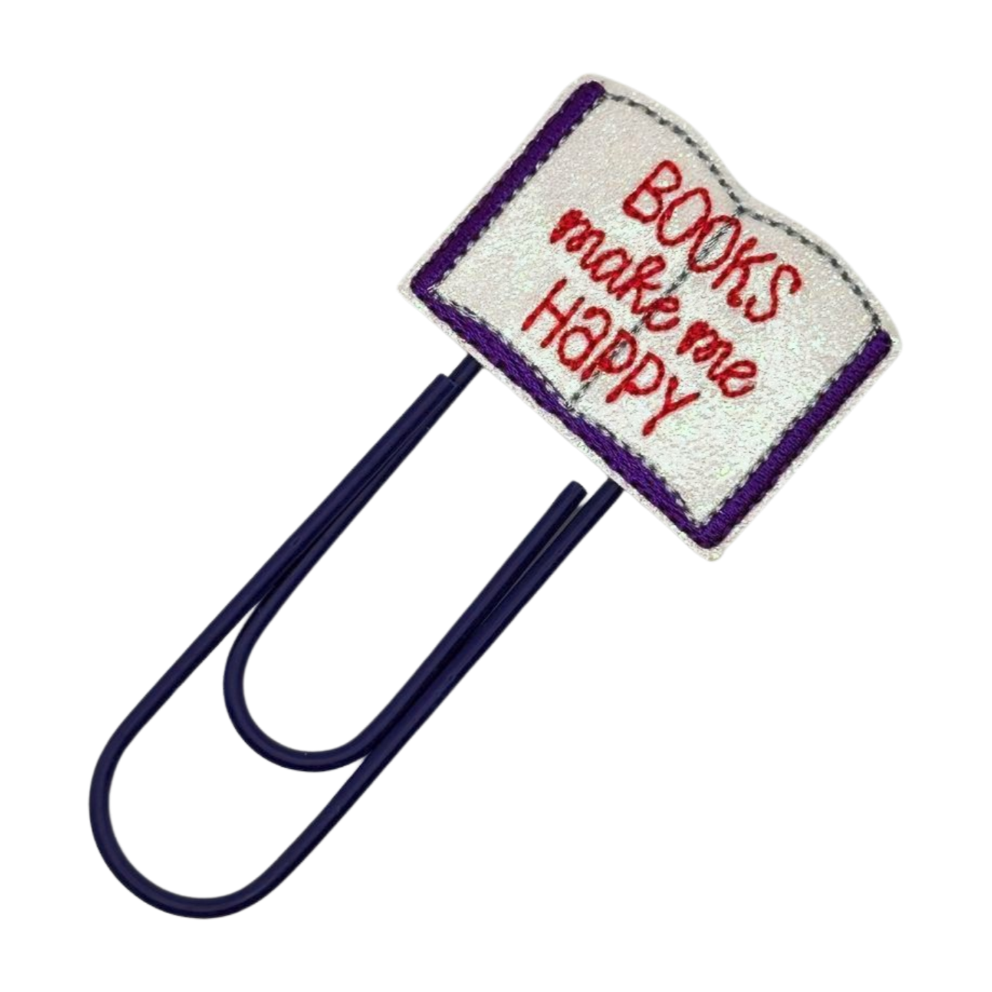 Books Make Me Happy Oversized Paperclip