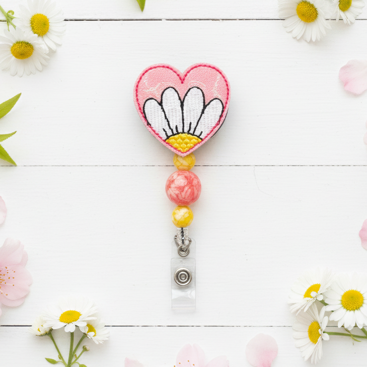Daisy Heart Badge Reel