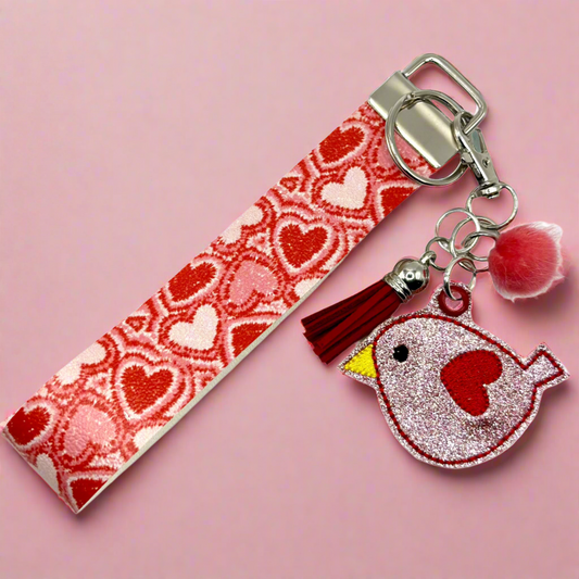 Love Bird Keychain and Wristlet
