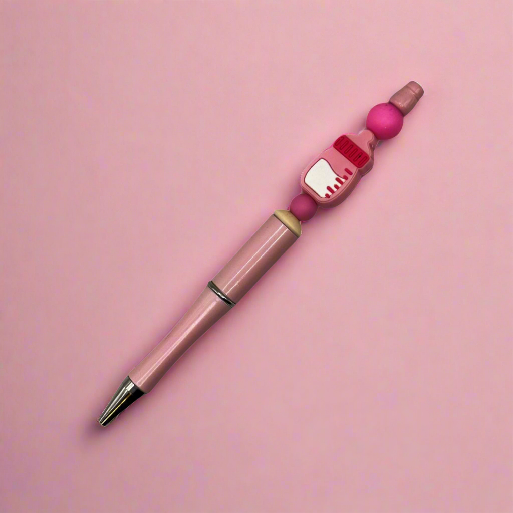 Baby Bottle Beaded Pen