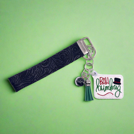 Bah Humbug Keychain and Wristlet