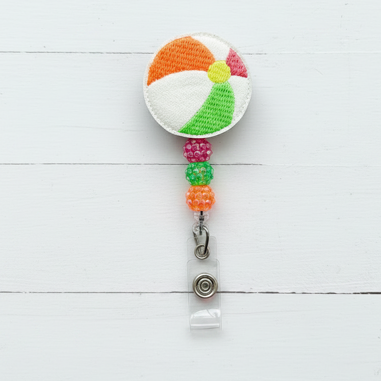 Beach Ball Badge Reel