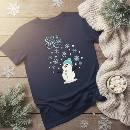 Let it Snow Snowman T-Shirt