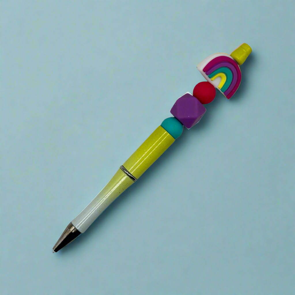 Rainbow Beaded Pen