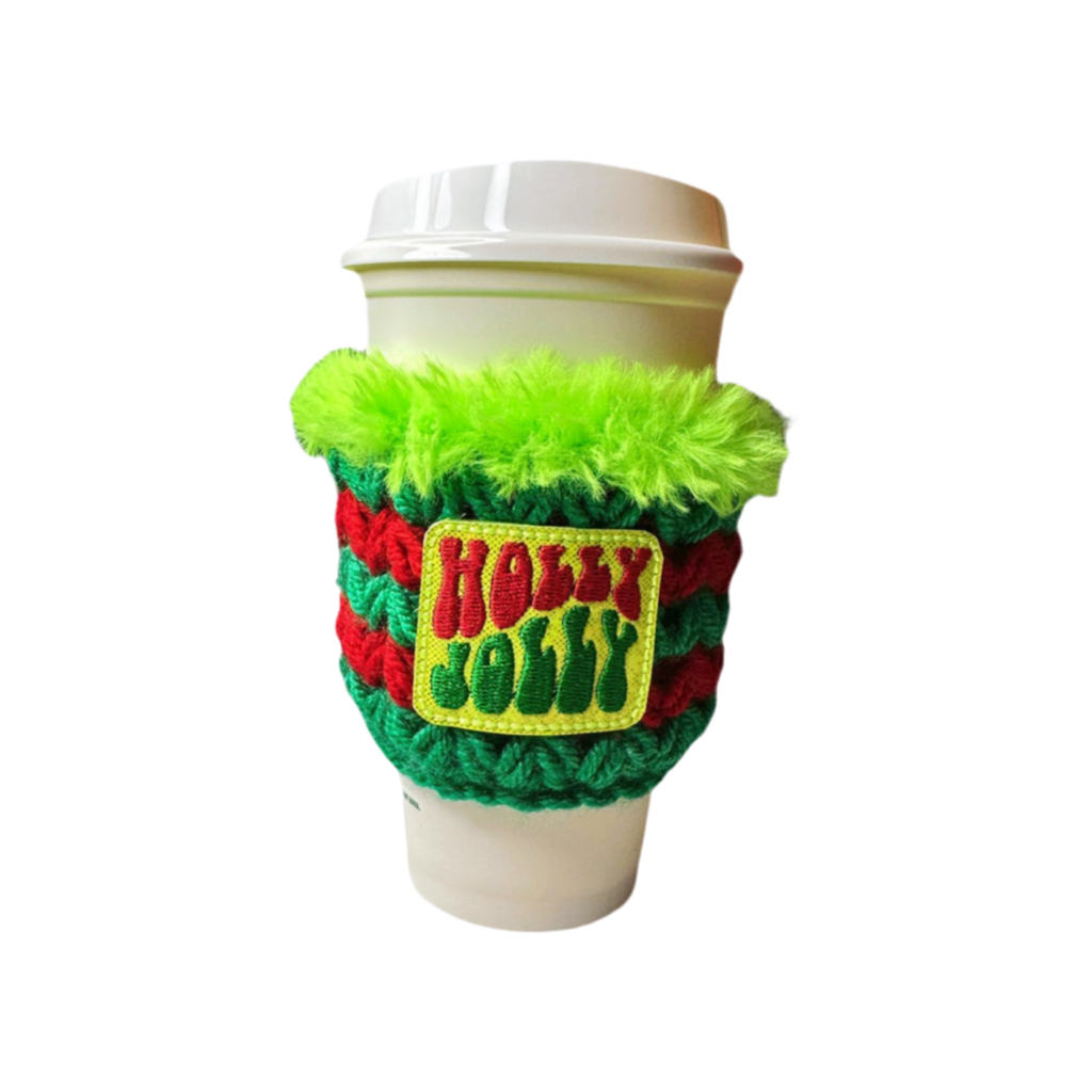 Holly Jolly Coffee Cozy