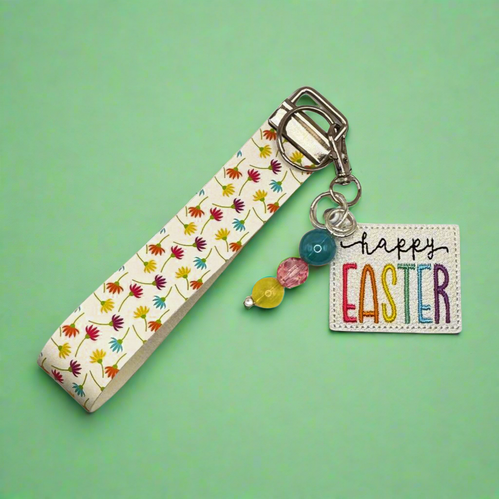 Happy Easter Keychain and Wristlet