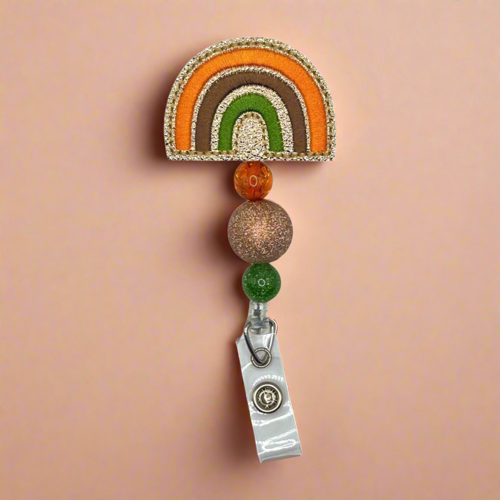 Fall Rainbow Badge Reel