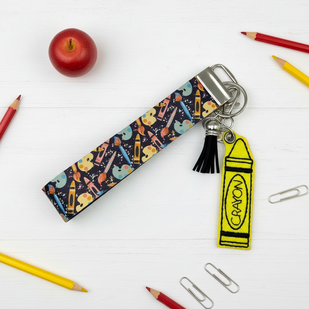 Crayon Keychain and Wristlet
