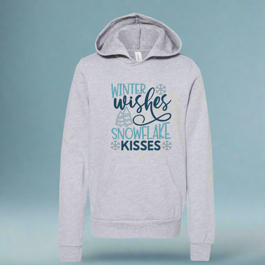 Winter Wishes Snowflake Kisses Hooded Sweatshirt