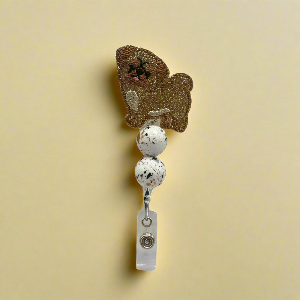 Pug Badge Reel