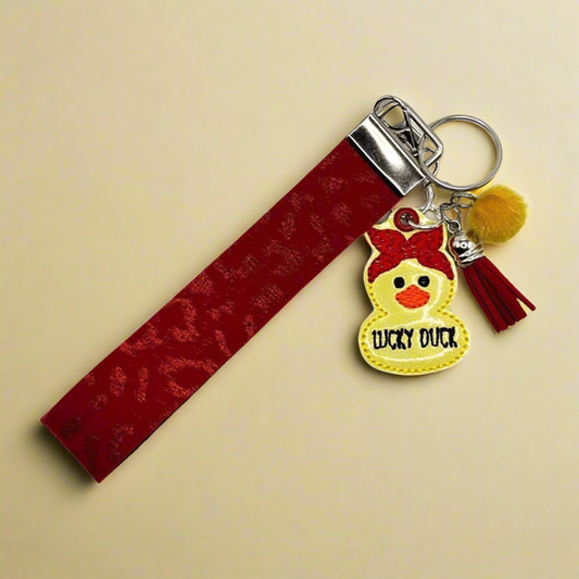 Lucky Duck Keychain and Wristlet