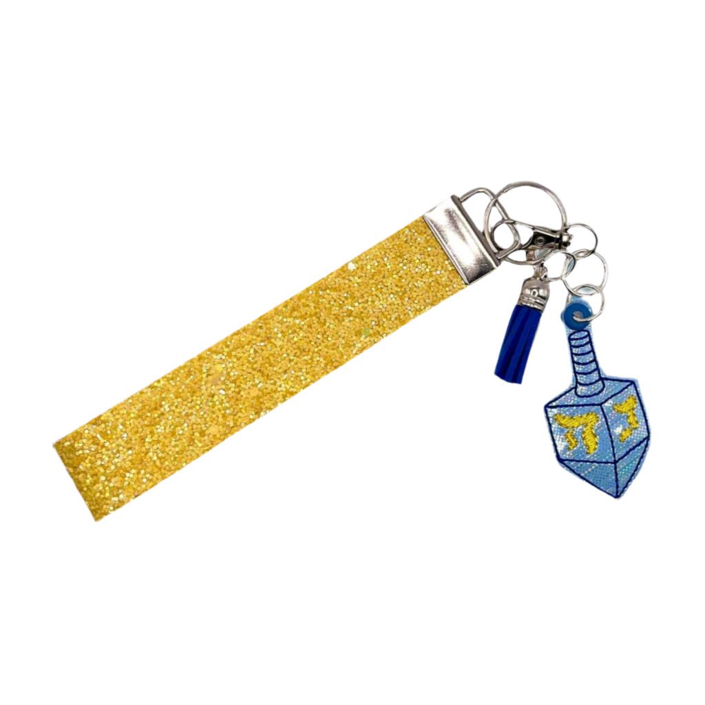 Dreidel Keychain and Wristlet