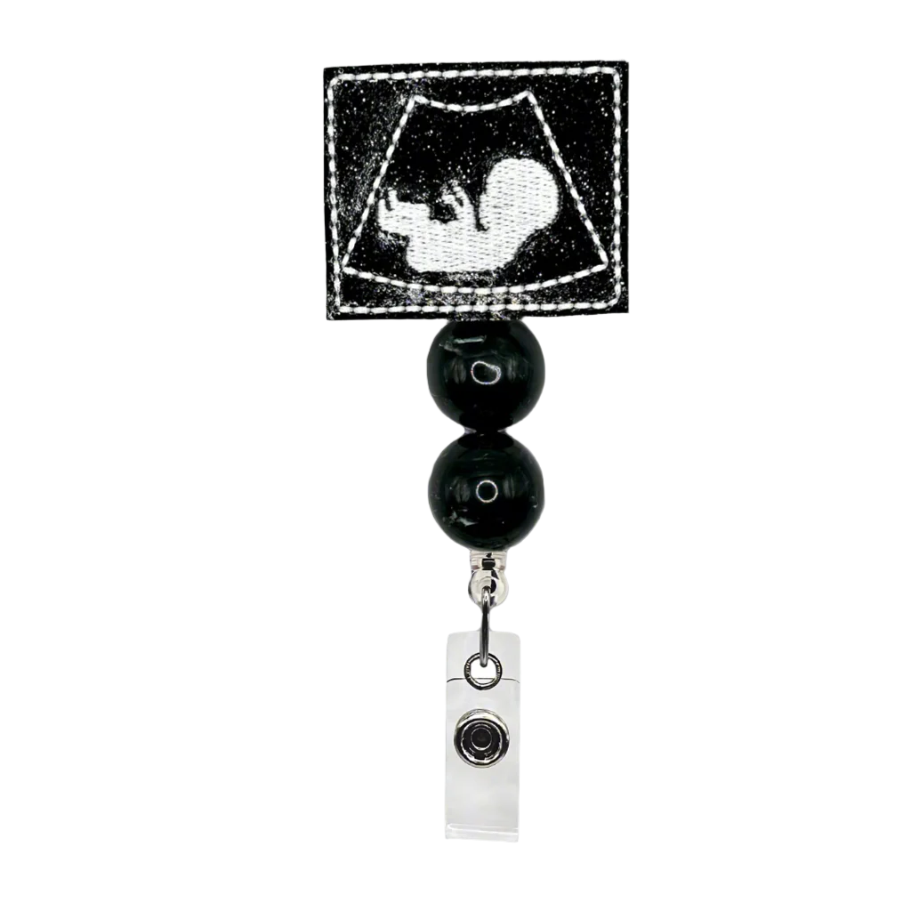 Ultrasound Beaded Badge Reel