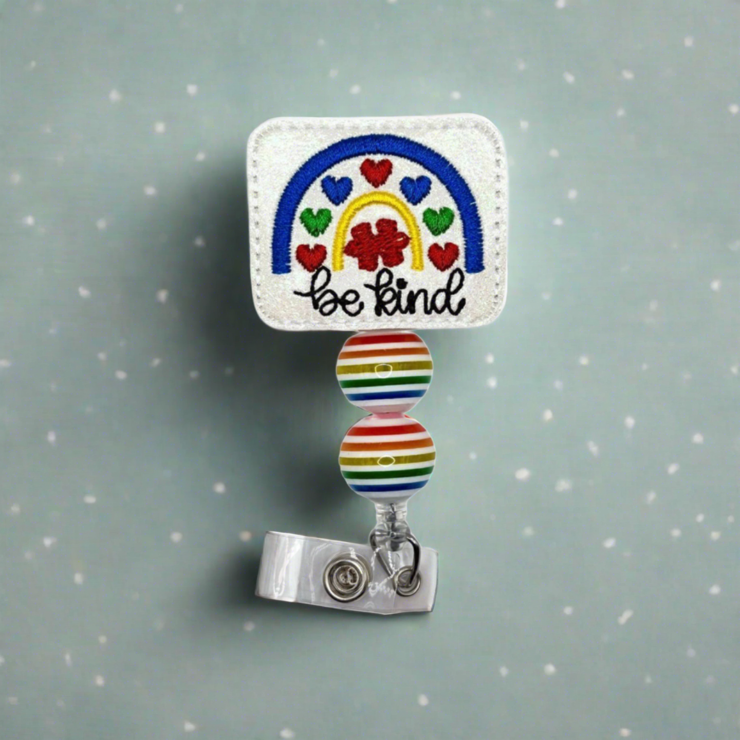 Be Kind Rainbow Badge Reel