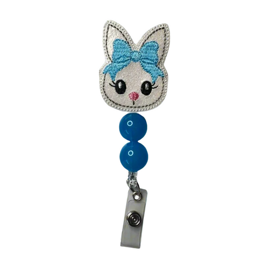 Bunny Bow Head Badge Reel
