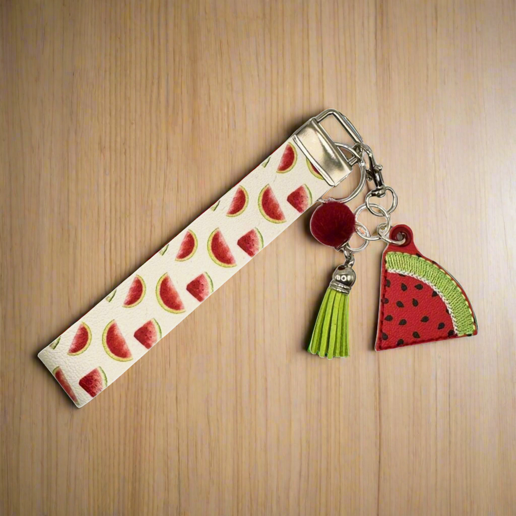 Watermelon Slice Keychain and Wristlet