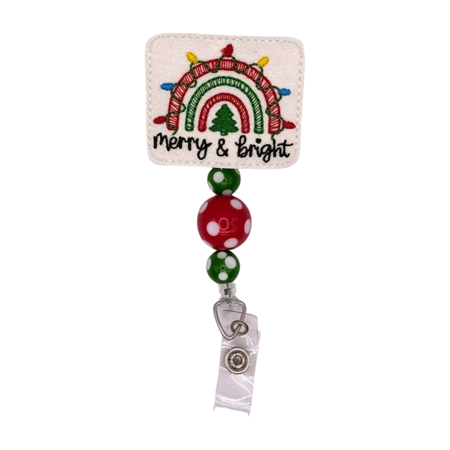 Merry and Bright Rainbow Badge Reel