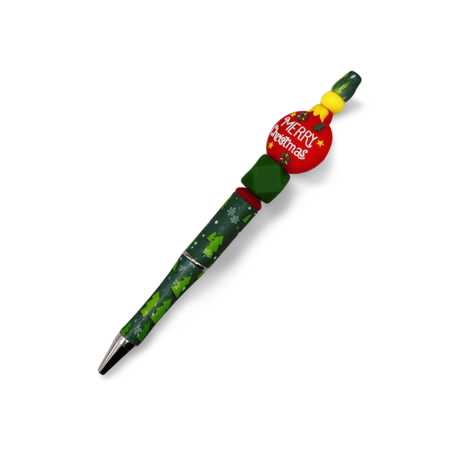 Merry Christmas Beaded Pen