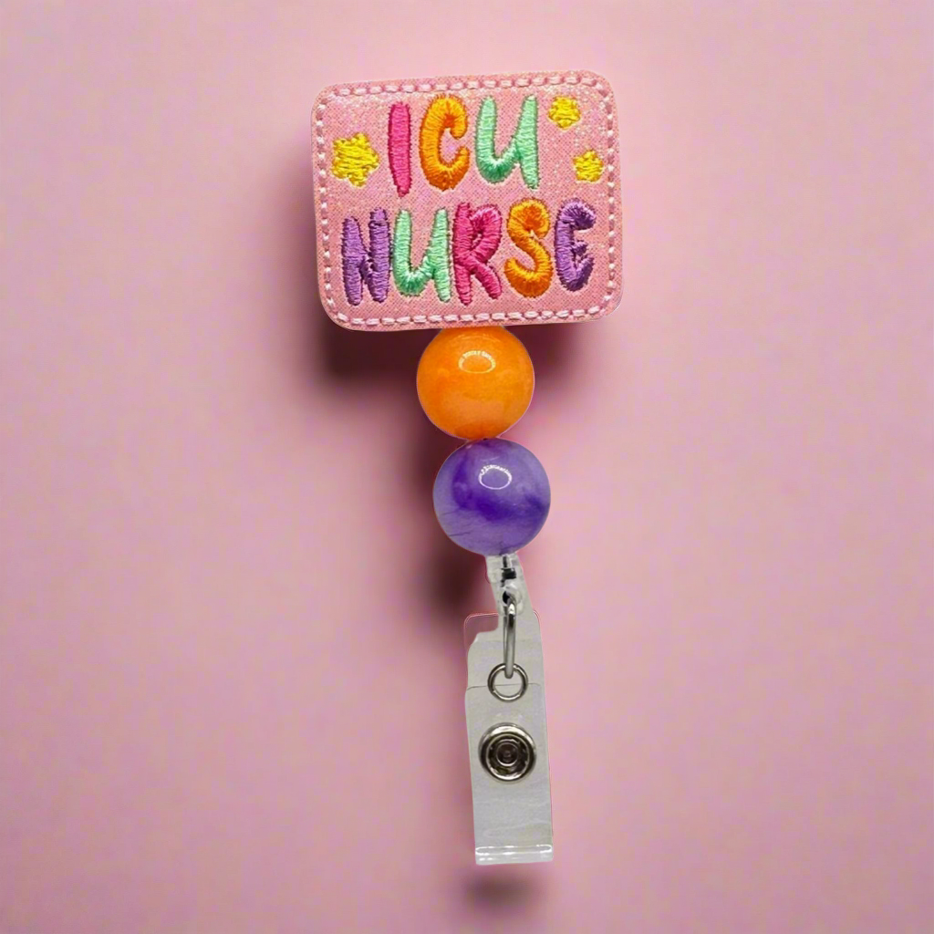 ICU Nurse Badge Reel