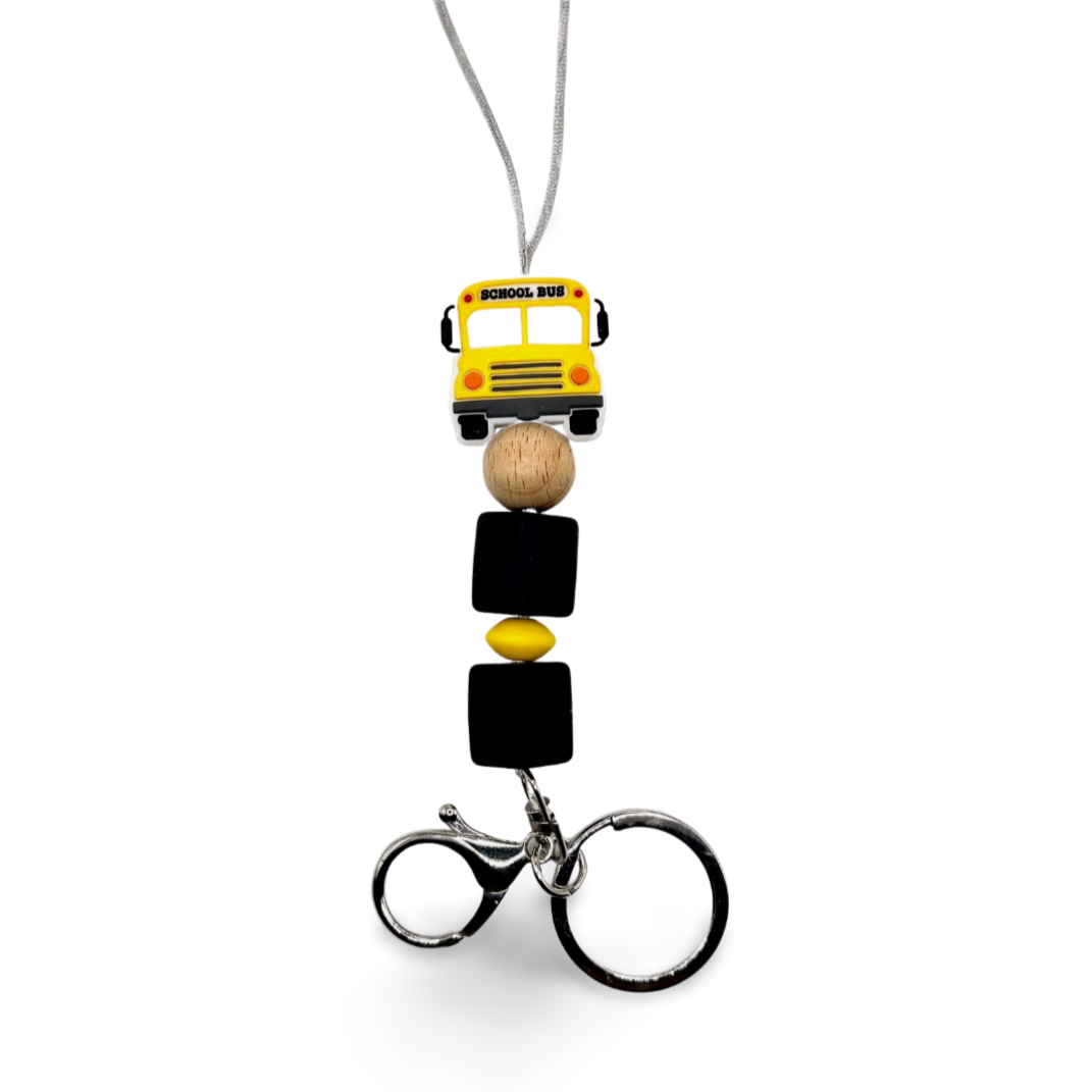 Yellow School Bus Lanyard