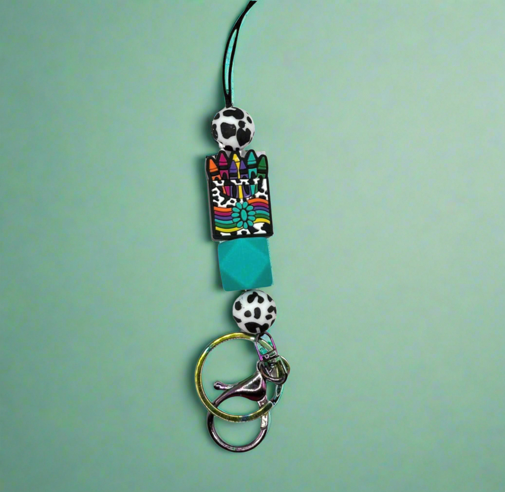 Leopard Crayons Lanyard