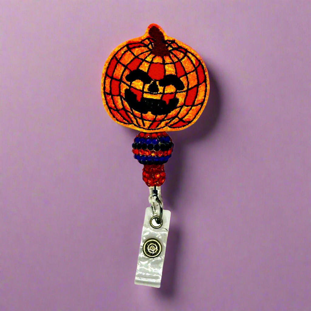 Disco Pumpkin Badge Reel