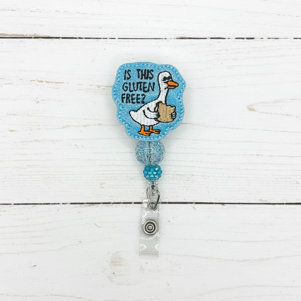 Is this glutten free duck badge reel