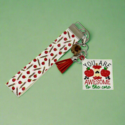 You Are Awesome to the Core Teacher Keychain and Wristlet