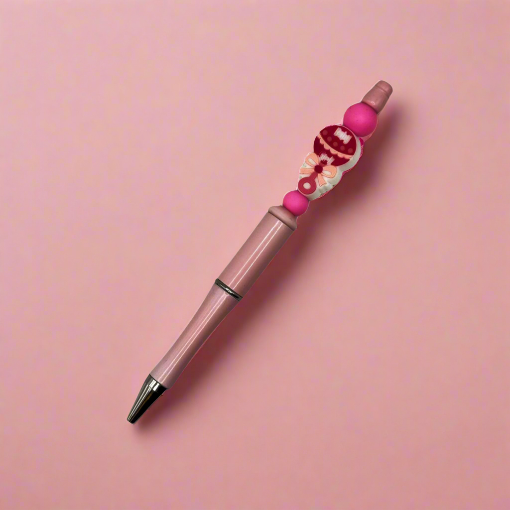 Baby Girl Beaded Pen