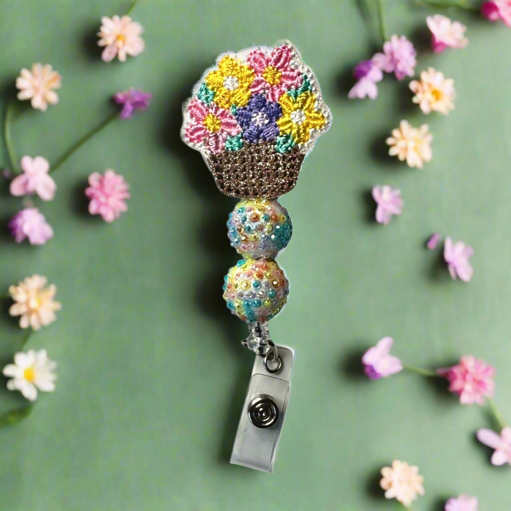 Flower Bouquet Badge Reel
