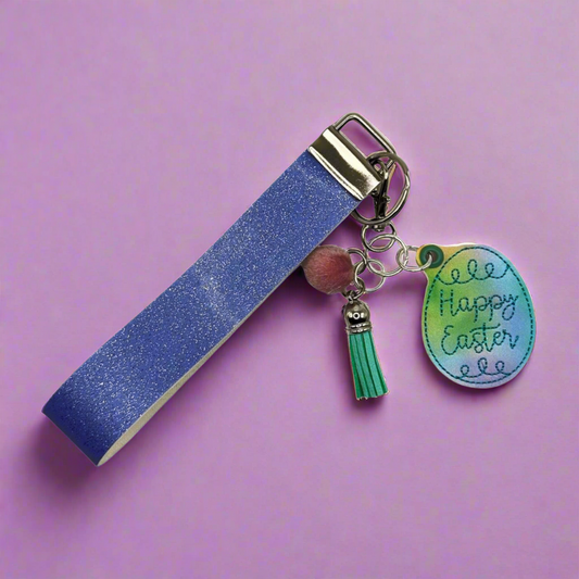 Happy Easter Keychain and Wristlet
