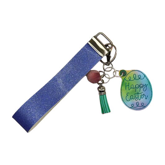 Happy Easter Keychain and Wristlet