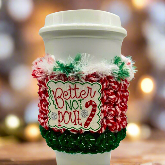 Better not Pout Coffee Cozy